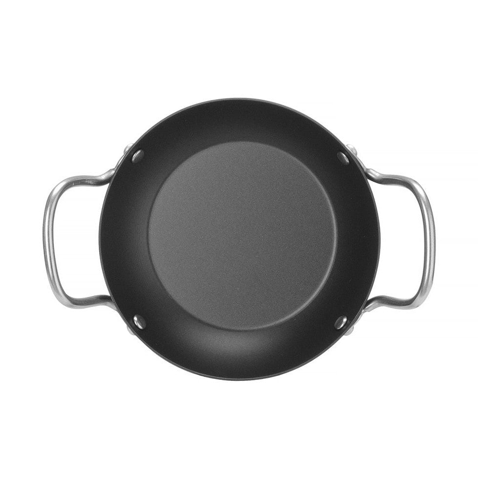 HENDI Servierpfanne Karbonstahl – Ø 184 mm, 2 Griffe