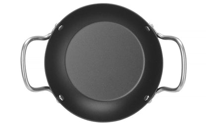 HENDI Servierpfanne Karbonstahl – Ø 184 mm, 2 Griffe