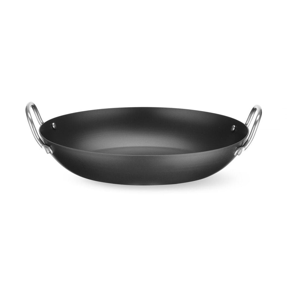 HENDI Servierpfanne Karbonstahl – Ø 204 mm, 2 Griffe