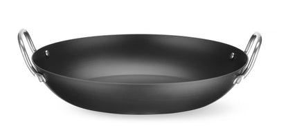 HENDI Servierpfanne Karbonstahl – Ø 204 mm, 2 Griffe