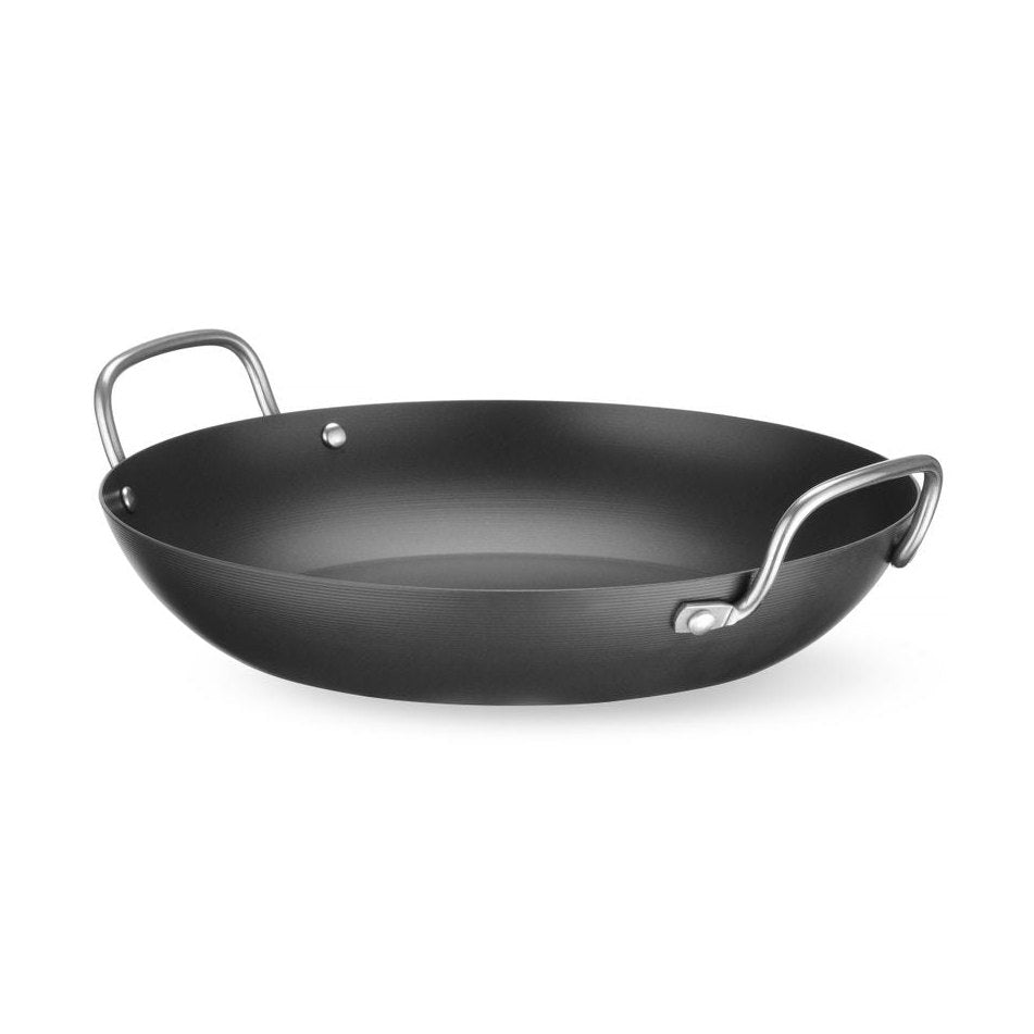 HENDI Servierpfanne Karbonstahl – Ø 204 mm, 2 Griffe