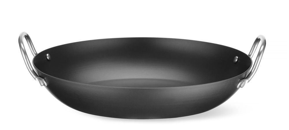 HENDI Servierpfanne Karbonstahl – Ø 243 mm, 2 Griffe