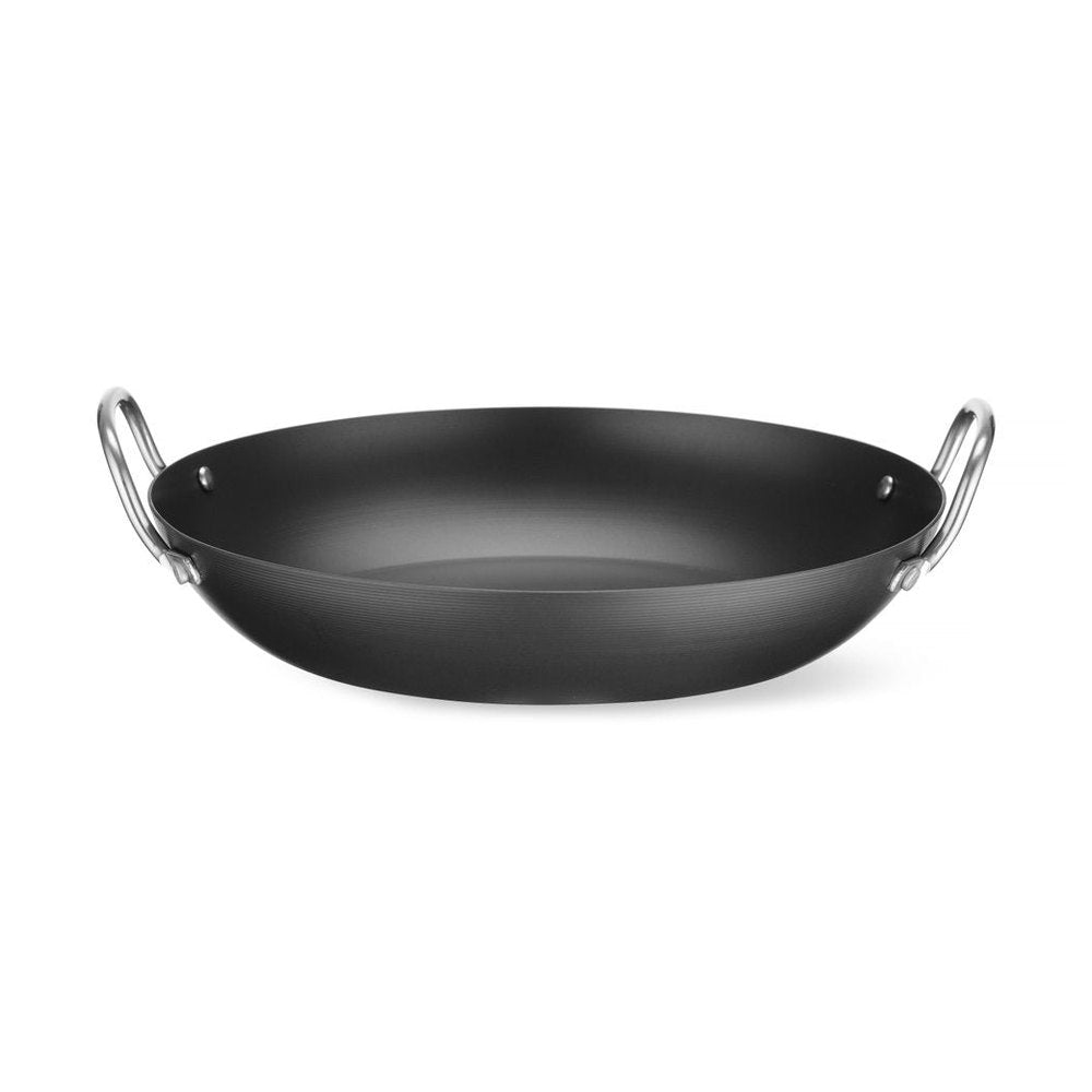 HENDI Servierpfanne Karbonstahl – Ø 243 mm, 2 Griffe