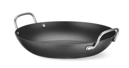 HENDI Servierpfanne Karbonstahl – Ø 264 mm, 2 Griffe
