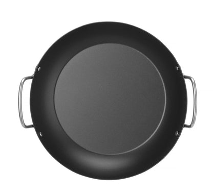 HENDI Servierpfanne Karbonstahl – Ø 264 mm, 2 Griffe