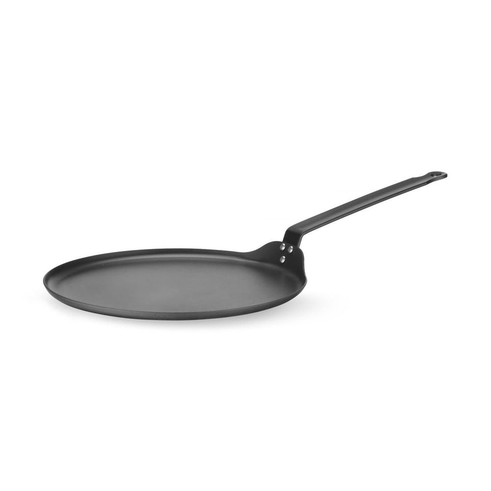 HENDI Crêpe-Pfanne Karbonstahl – Ø 282 mm, flacher Boden