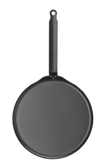 HENDI Crêpe-Pfanne Karbonstahl – Ø 282 mm, flacher Boden