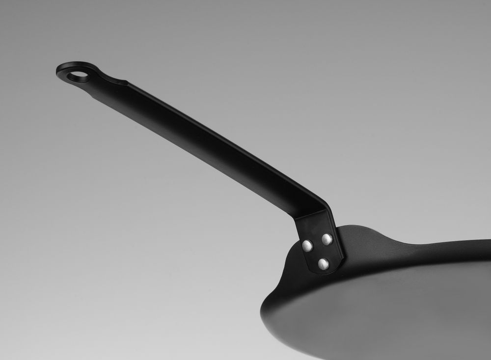 HENDI Crêpe-Pfanne Karbonstahl – Ø 282 mm, flacher Boden