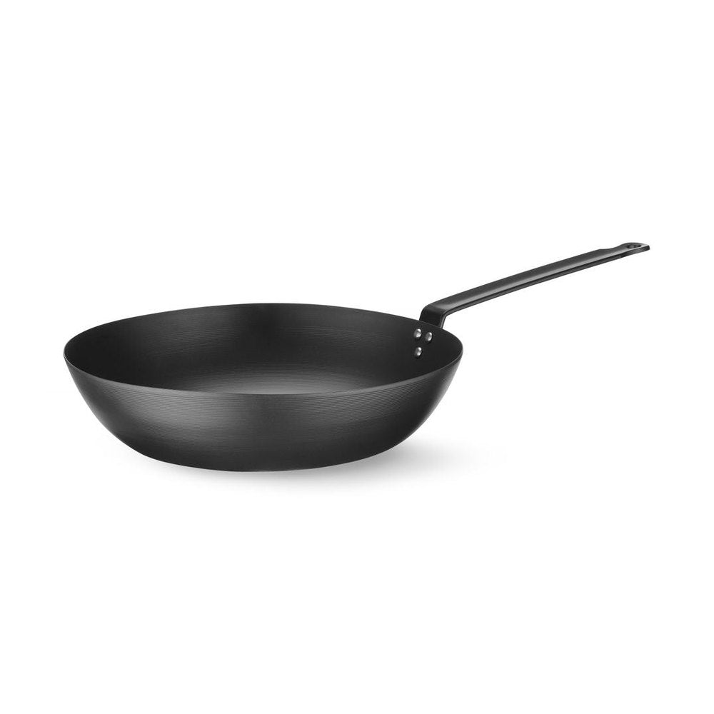 HENDI Wok Karbonstahl Ø 304 mm – backofentauglich bis 220 °C