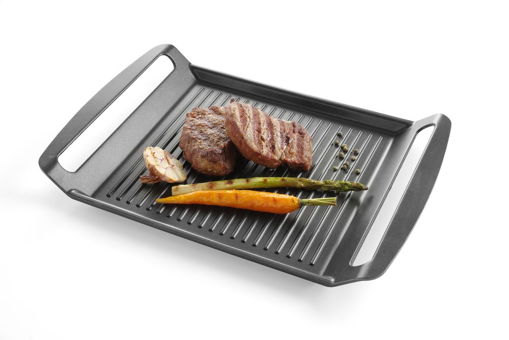 HENDI Grillplatte für Induktionskocher – 390 × 260 mm HENDI