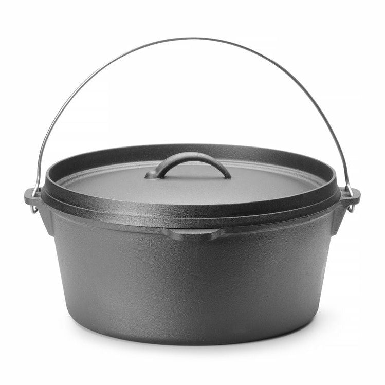 Gusseisentopf, HENDI, 7,2L, Schwarz, ⌀310x H 155mm HENDI