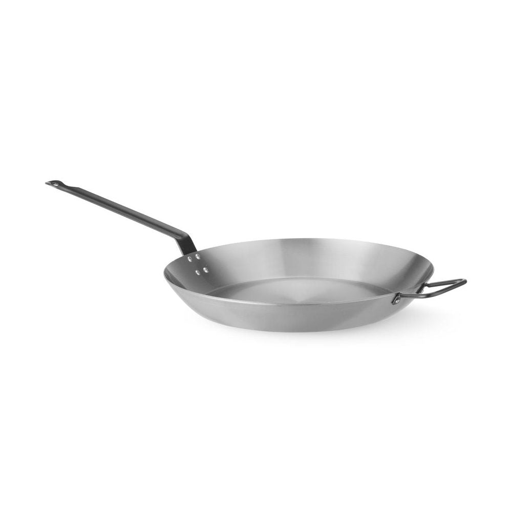 HENDI Pfanne Lyonnaise Ø 360 mm – Karbonstahl, 2 Griffe