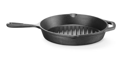 HENDI Gusseisen-Grillpfanne 398 × 265 mm – mit 2 Ausgüssen