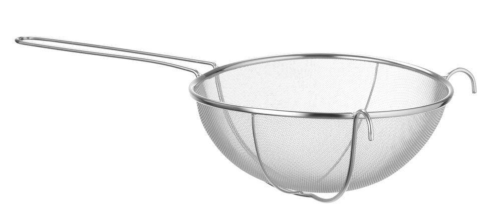 HENDI Sieb verstärkt Ø 260 mm – feinmaschig, mit Haltehaken