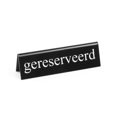HENDI Table Sign Reserved – “reserved” print, double-sided