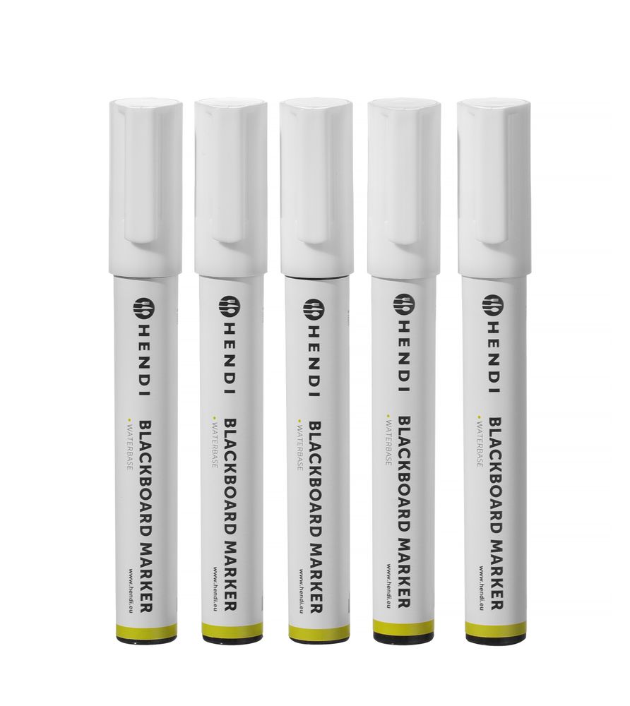 HENDI Kreidemarker 6 mm – 5 × Weiss