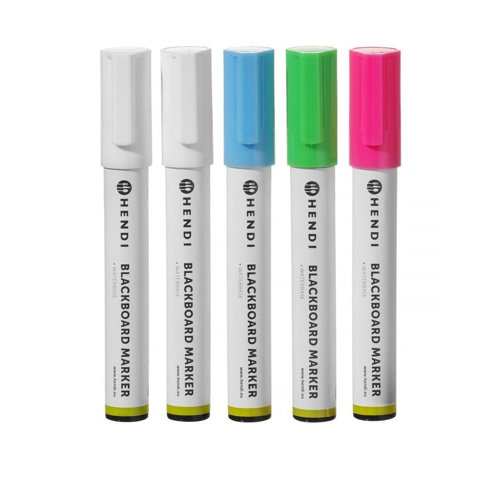HENDI Kreidemarker 6 mm – 5 Stück, 4 Farben HENDI