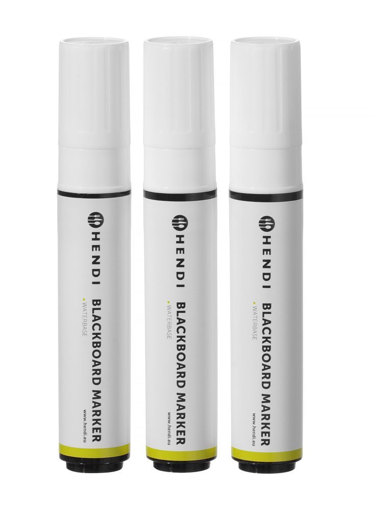 HENDI Kreidemarker 15 mm – 3 × Weiss