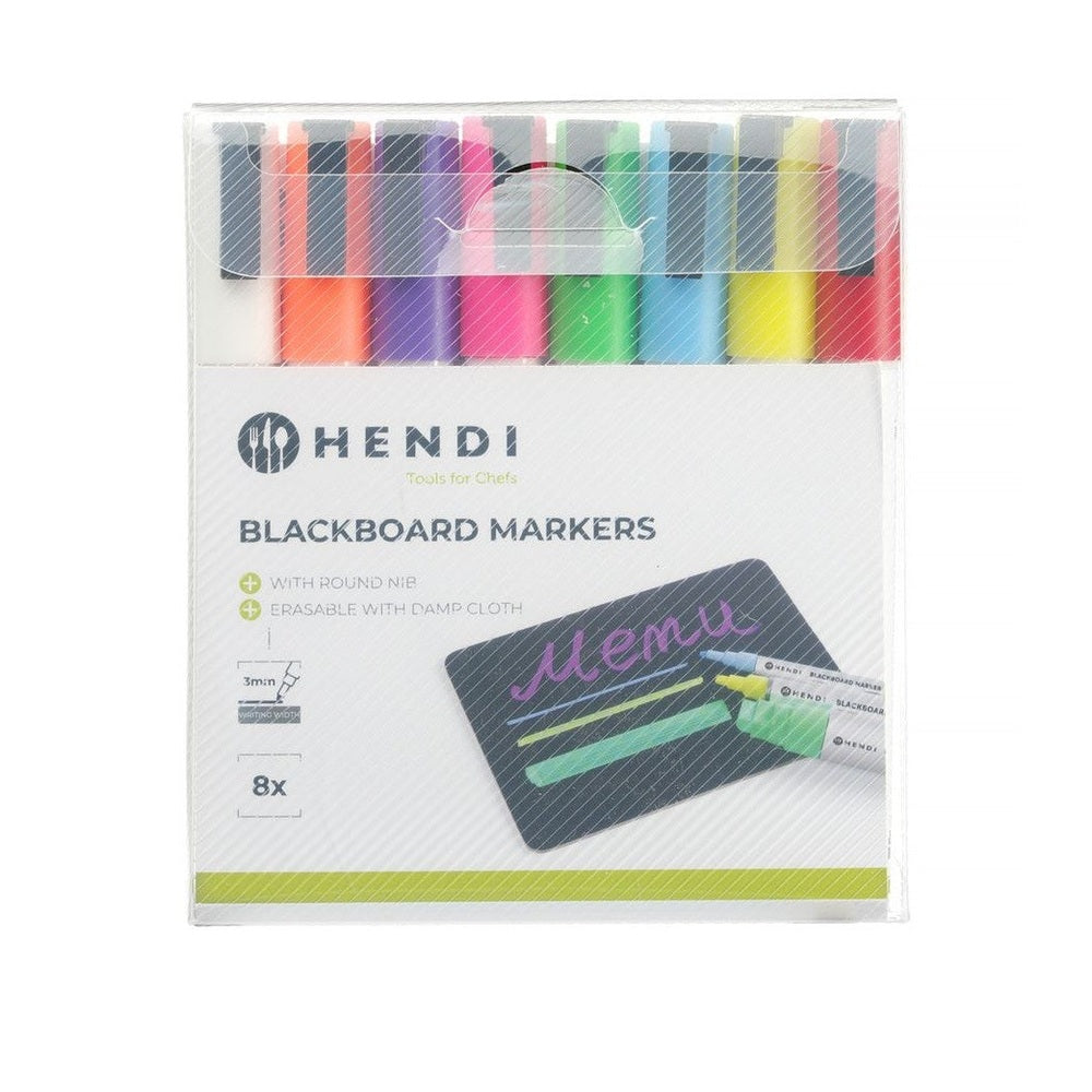 HENDI Kreidemarker 3 mm – 8 Farben HENDI