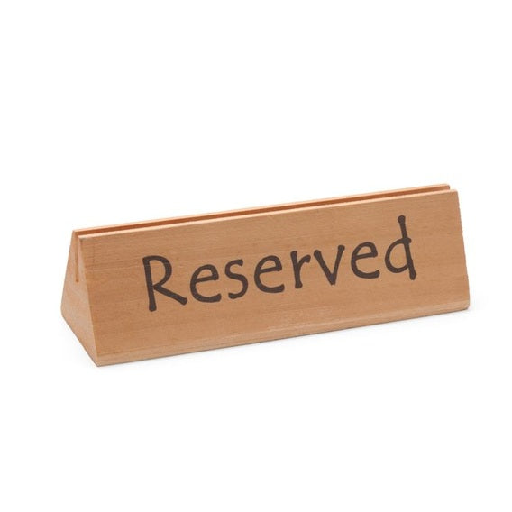 Tischschild Reserviert, HENDI, "reserved", 152x44x H 44mm HENDI