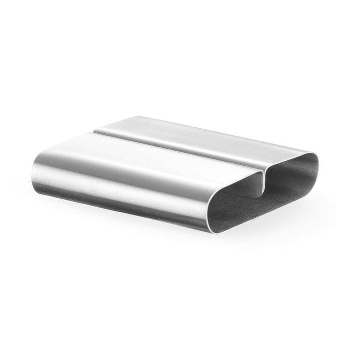 HENDI Kartenhalter Edelstahl – 6 Stück, 80 × 77 × 18 mm HENDI