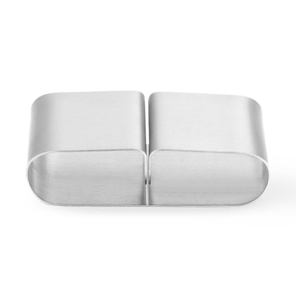 HENDI Kartenhalter Edelstahl – 6 Stück, 80 × 77 × 18 mm HENDI