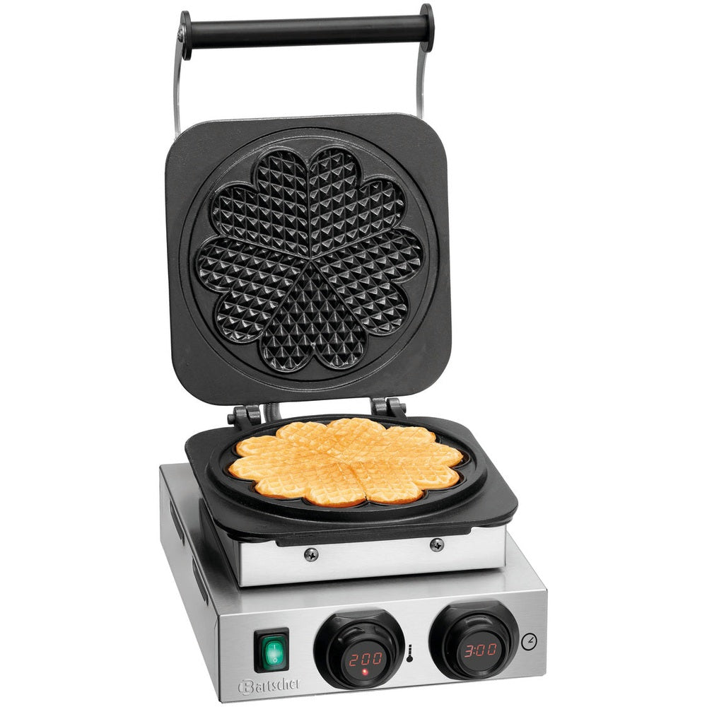 Bartscher Waffeleisen MDI 1HW211 – Herzwaffel Ø 210 mm Bartscher