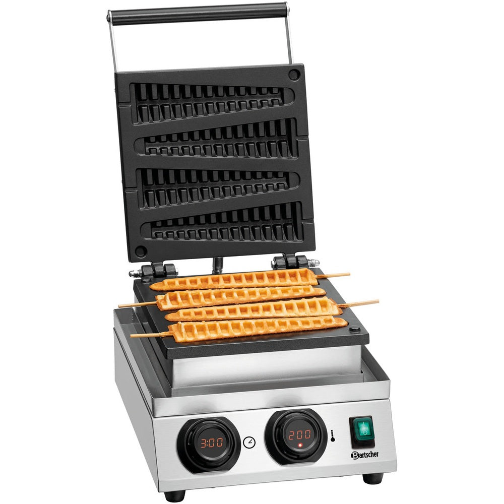 Bartscher Waffeleisen MDI-Lolly 400 – 4 Lolly-Waffeln, 1,8 kW Bartscher