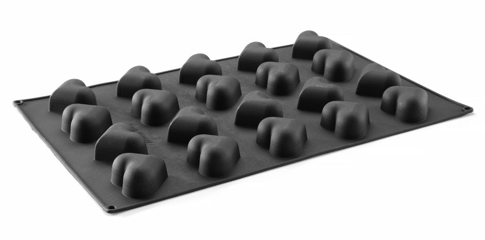 HENDI Silikonform Herz – 570 × 375 × 35 mm