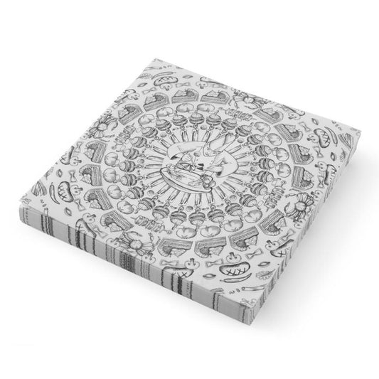 Einschlagpapier, fettdicht - 500 Stk., HENDI, Koch- und Speisen-Aufdruck, 500 Stk., 250x200mm HENDI