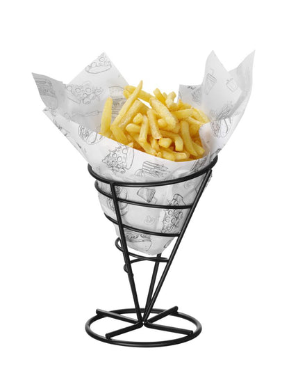 HENDI Einschlagpapier fettdicht 250 × 350 mm – Fastfood-Muster
