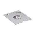 Bartscher GN-Deckel 1/2 – Edelstahl, mit Löffelaussparung Bartscher
