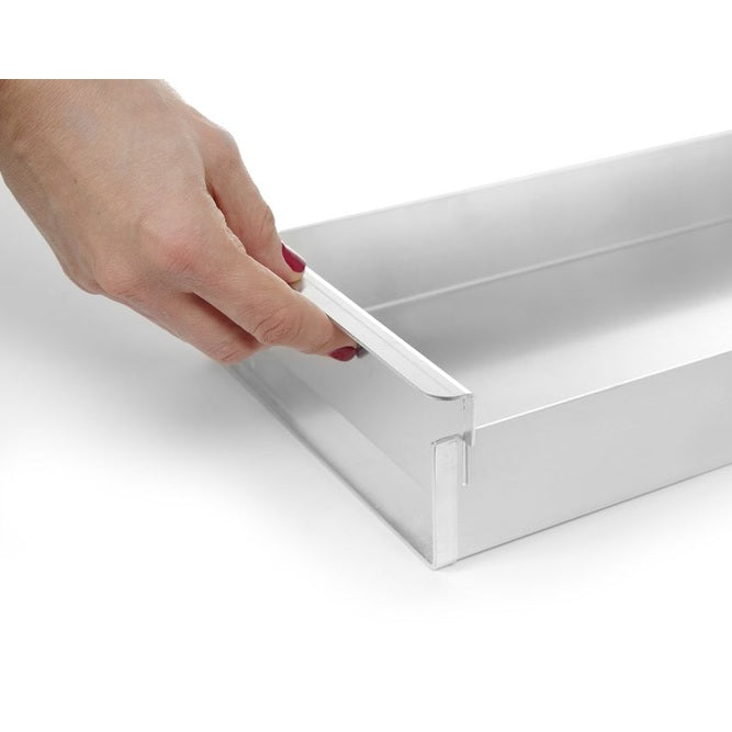 HENDI Backblech mit abnehmbarer Seitenwand 580 × 200 mm – Aluminium