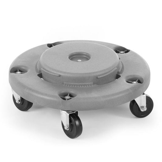 Wagen für Abfalleimer rund, AmerBox, Passend für 691038, Hellgrau, ⌀455x H 165mm AmerBox