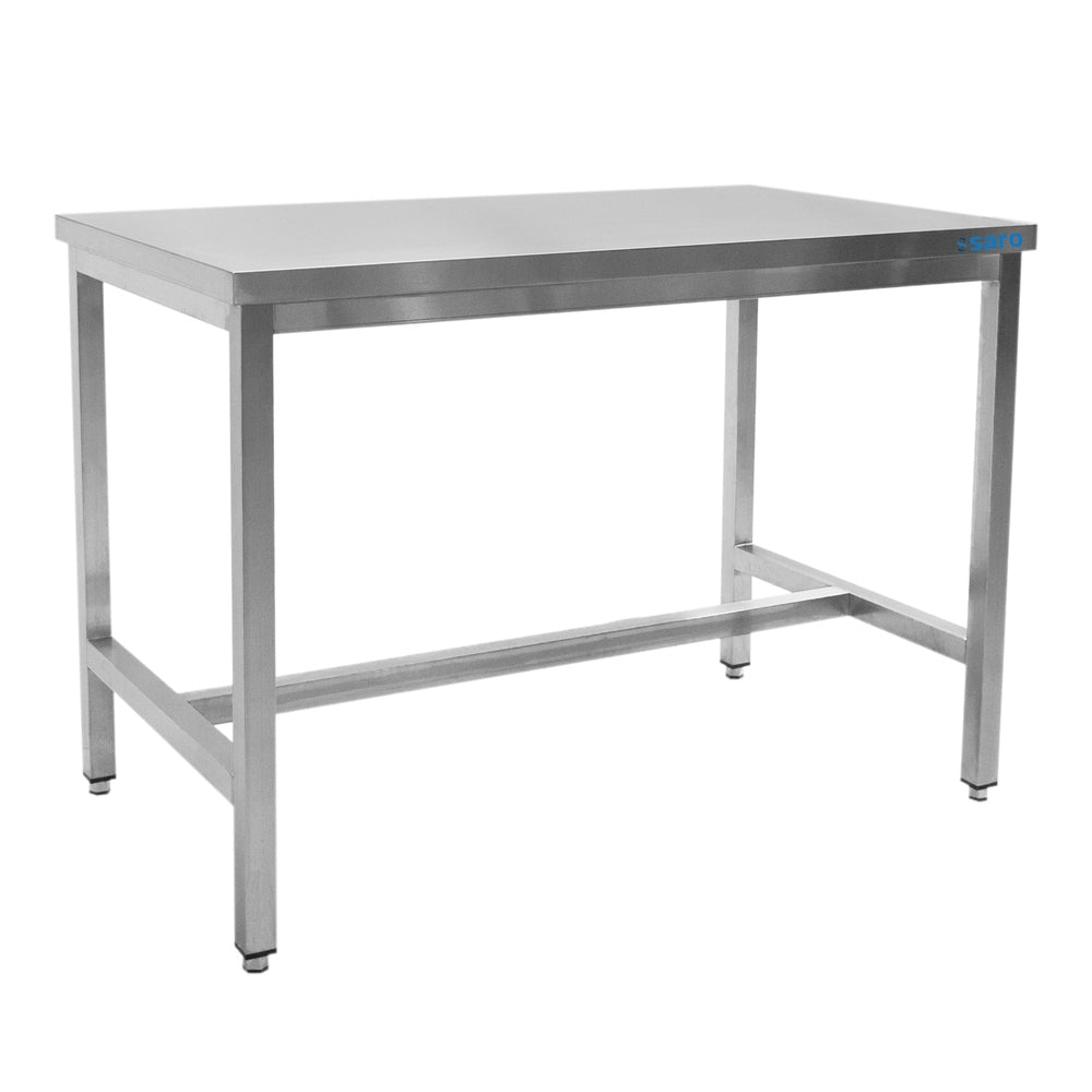 SARO Edelstahltisch ohne Unterblatt - B 800 x T 700 mm SARO