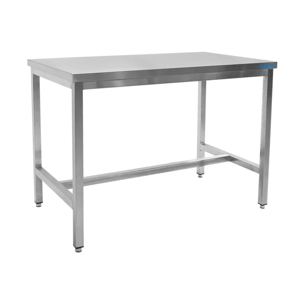 SARO Edelstahltisch ohne Unterblatt - B 1000 x T 700 mm SARO