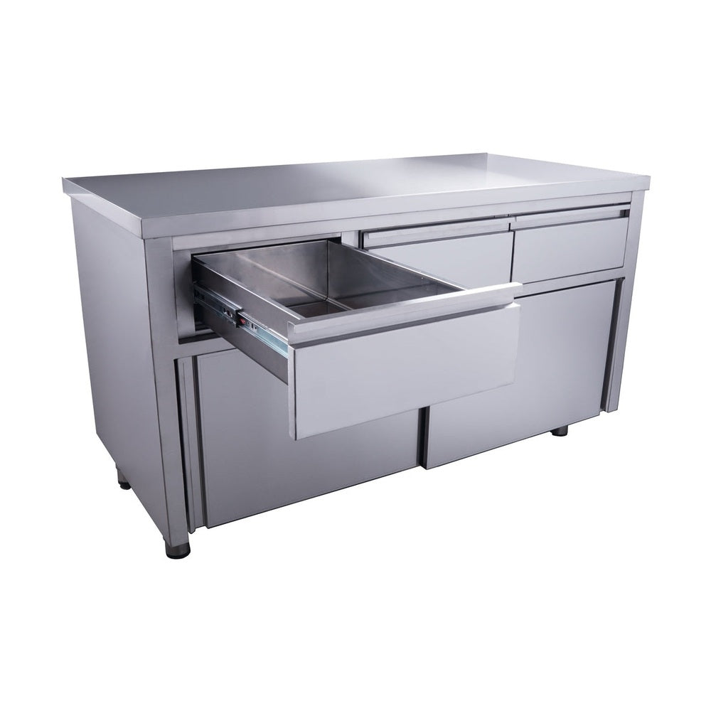 SARO Schiebetürenschrank mit 3 Schubladen, 1400X700mm SARO