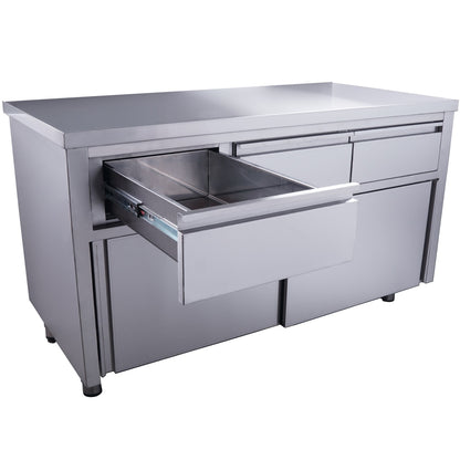 SARO Schiebetürenschrank mit 3 Schubladen, 1600X700mm SARO