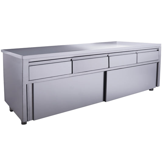 SARO Schiebetürenschrank mit 4 Schubladen, 1800X700mm SARO