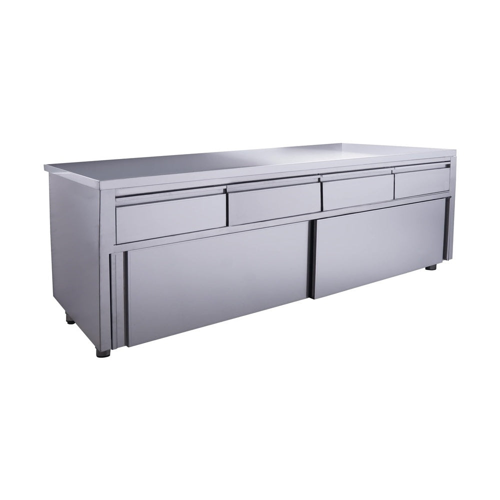 SARO Schiebetürenschrank mit 4 Schubladen, 2000X700mm SARO