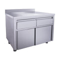SARO Schiebetürenschrank mit 2 Schubladen und Aufkantung, 1200X700mm SARO