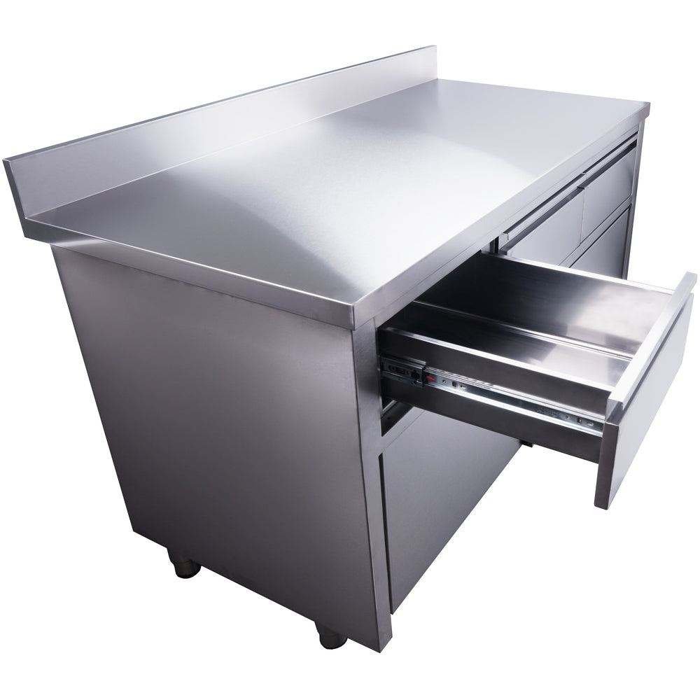 SARO Schiebetürenschrank mit 3 Schubladen und Aufkantung, 1600X700mm SARO