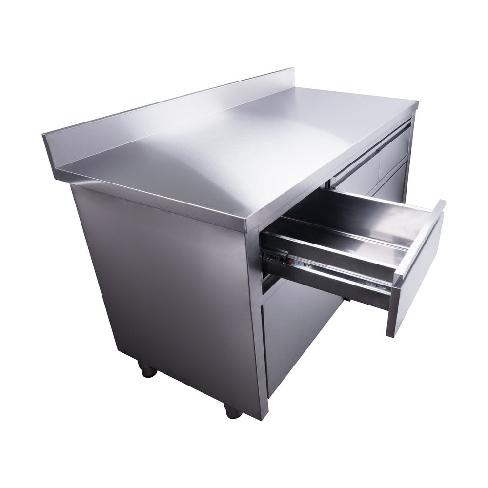 SARO Schiebetürenschrank mit 3 Schubladen und Aufkantung, 1600X700mm SARO