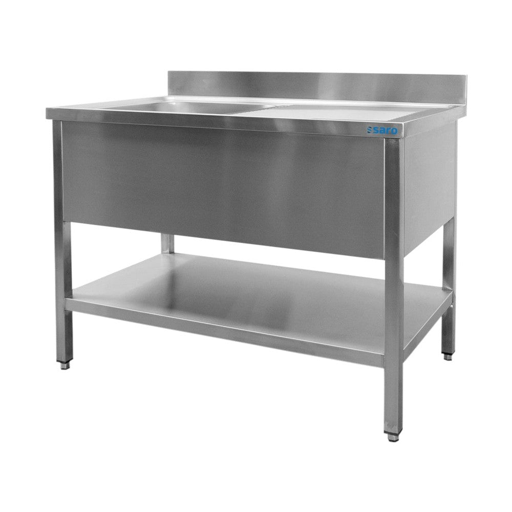SARO Spültisch 1 Becken, links - B 1800 x T 700 mm SARO