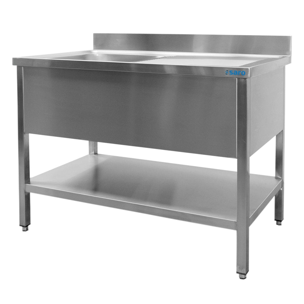 SARO Spültisch 1 Becken, links - B 2000 x T 700 mm SARO