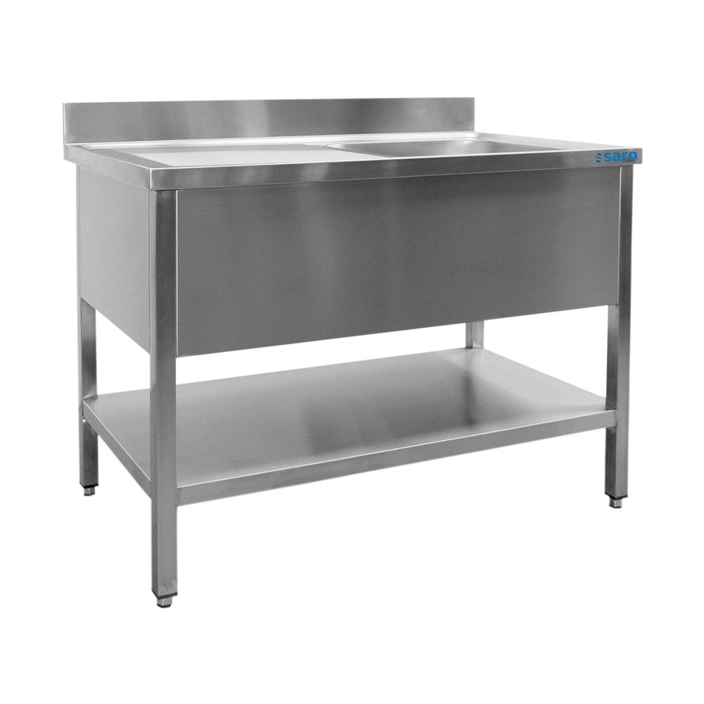 SARO Spültisch 1 Becken, rechts - B 2000 x T 700 mm SARO