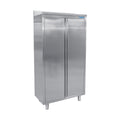 SARO Edelstahlhochschrank 2 Flügeltüren Breite 1000mm SARO