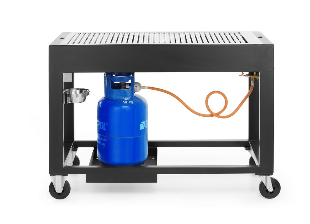 HENDI Gasgrill Tampa – 10 kW, 1022 × 500 mm Grillfläche, Schwarz HENDI