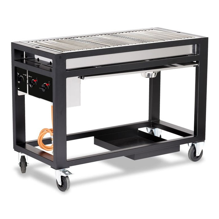 HENDI Gasgrill Europa – 21,6 kW, 3 Brenner, Lavasteine HENDI