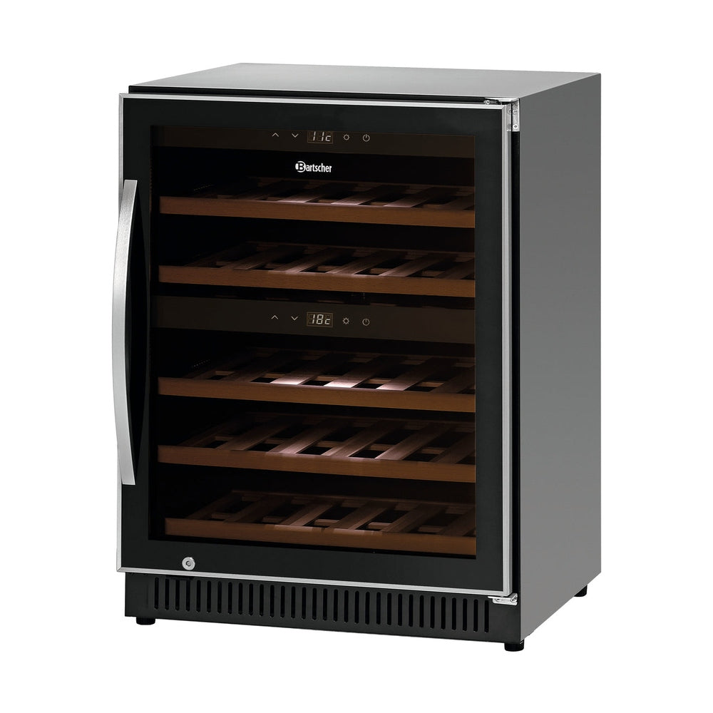 Bartscher Weinkühlschrank 2Z – 40 Flaschen, 2 Temperaturzonen Bartscher